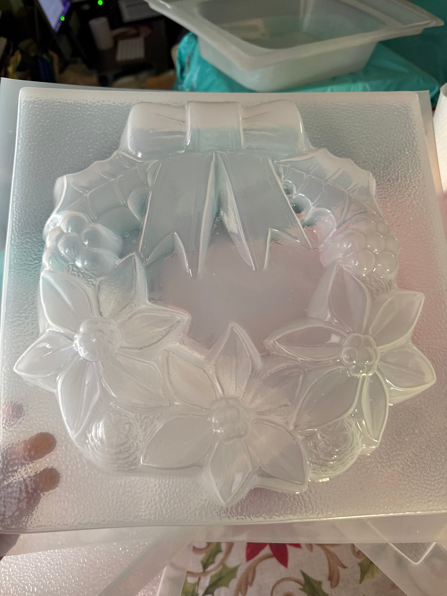 CORONA DE ADVIENTO, MOLDE NAVIDENO