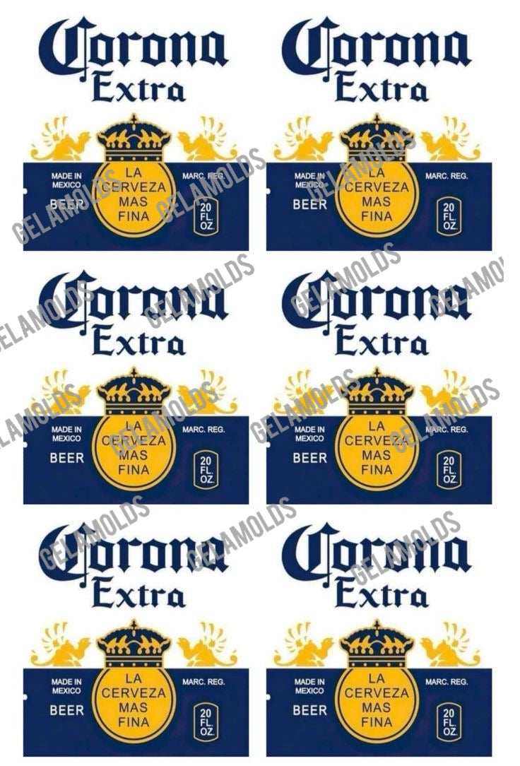 Transfer Latas 4 pulgadas  / Image for beer mold. Life size as 12oz beer can /medida igual a una cervesa de 12oz