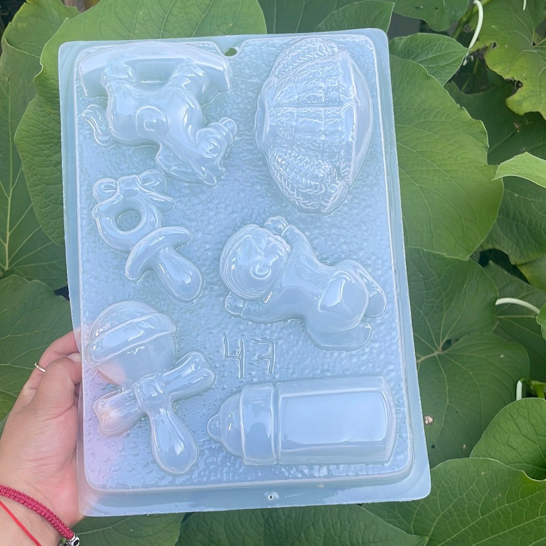 Baby shower mold, molde de baby shower, cariola
