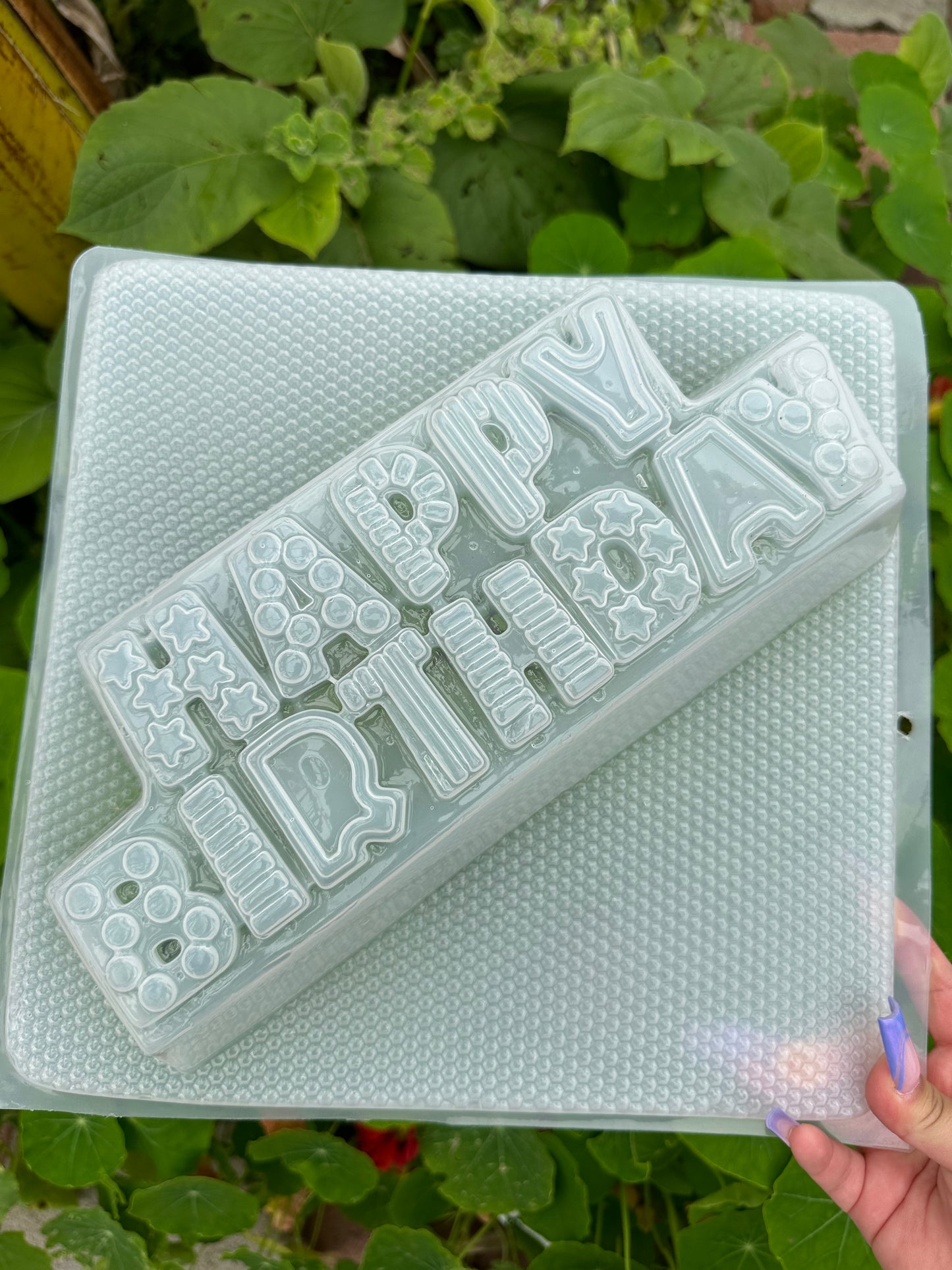 Birthday mold, cake mold, gelatina mold,  dessert table, happy birthday mold