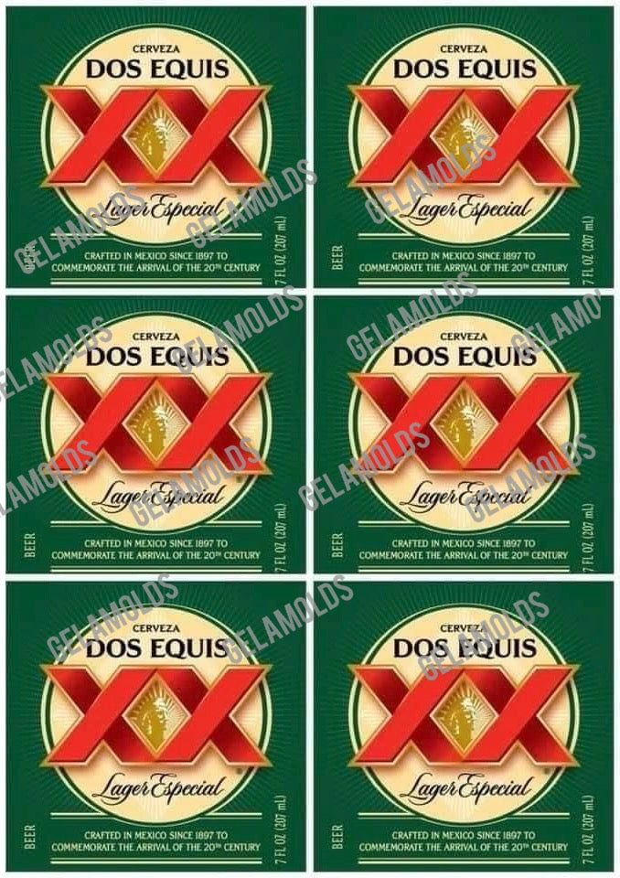 Transfer Latas 4 pulgadas  / Image for beer mold. Life size as 12oz beer can /medida igual a una cervesa de 12oz