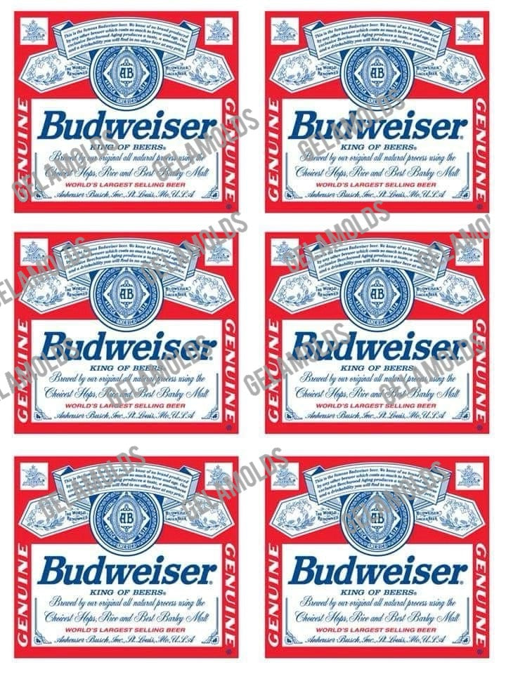 Transfer Latas 4 pulgadas  / Image for beer mold. Life size as 12oz beer can /medida igual a una cervesa de 12oz