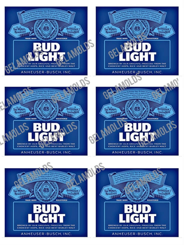 Transfer Latas 4 pulgadas  / Image for beer mold. Life size as 12oz beer can /medida igual a una cervesa de 12oz