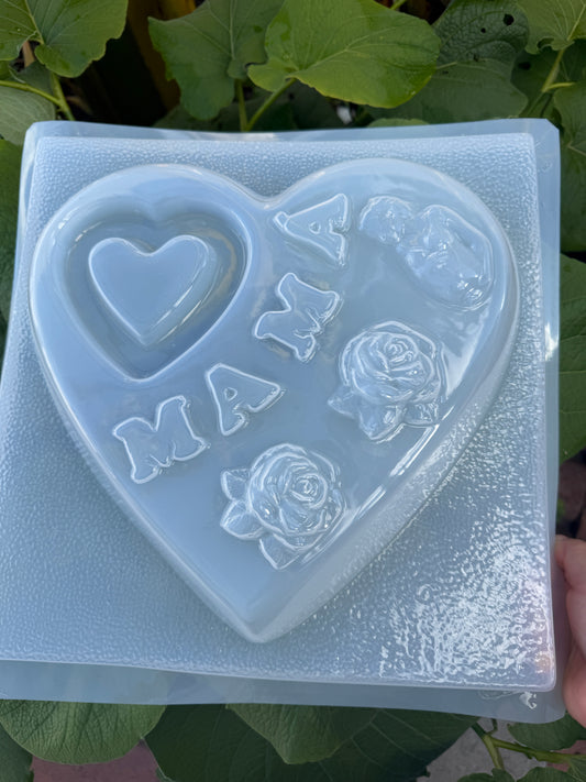 HEART MOLD, MOLDE DE CORAZON, DIA DE LAS MADRES